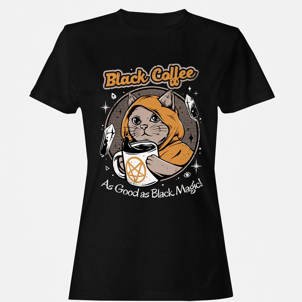 Women's T-Shirt - 8DYX6GUJ - Black - 1