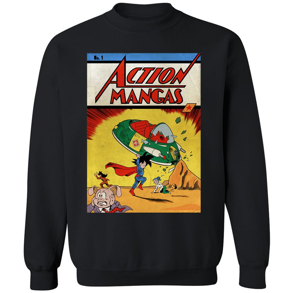 Classic Unisex Sweatshirt - RCSR7HLJ - Black - 1