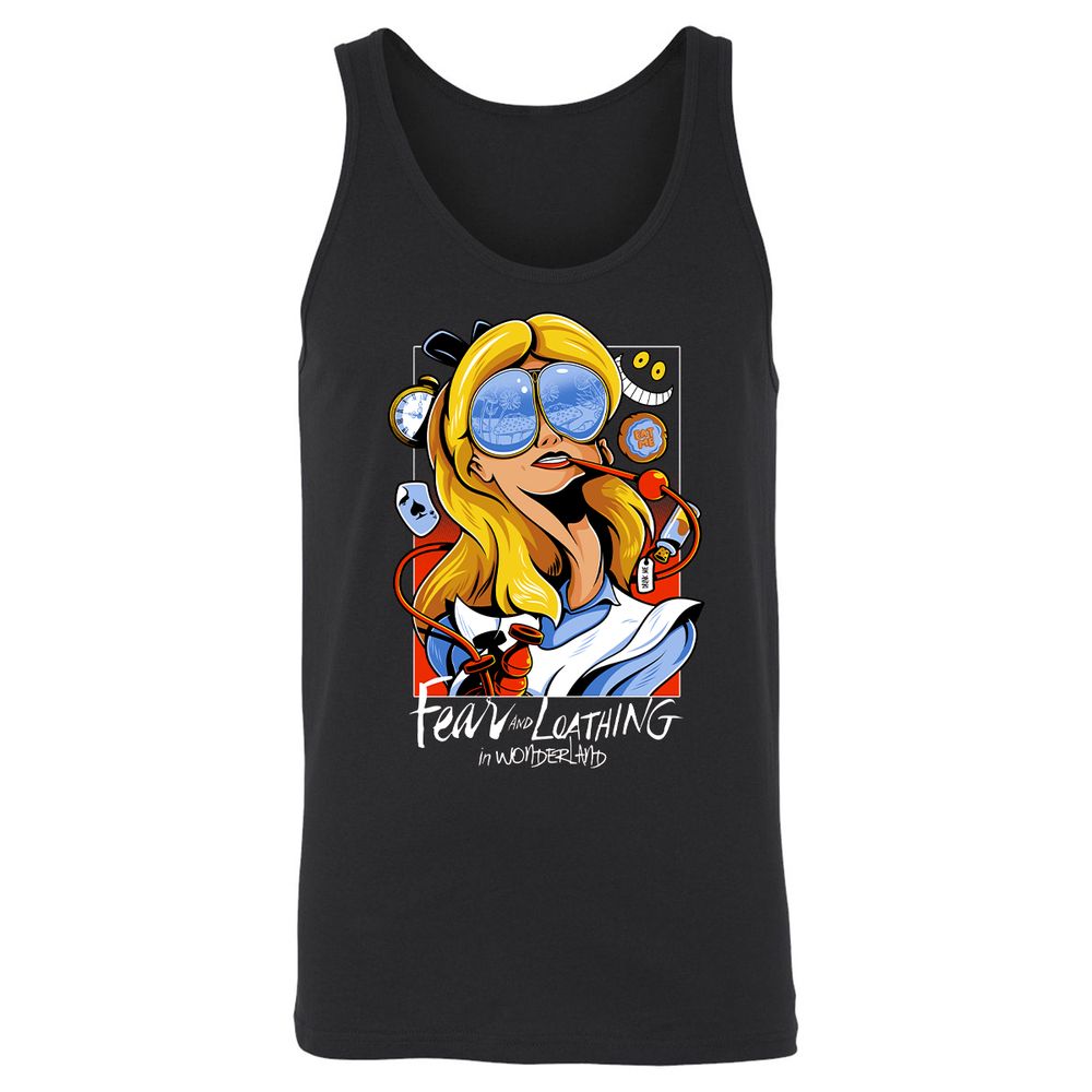 Unisex Jersey Tank - RMU9FNVQ - Black - 1