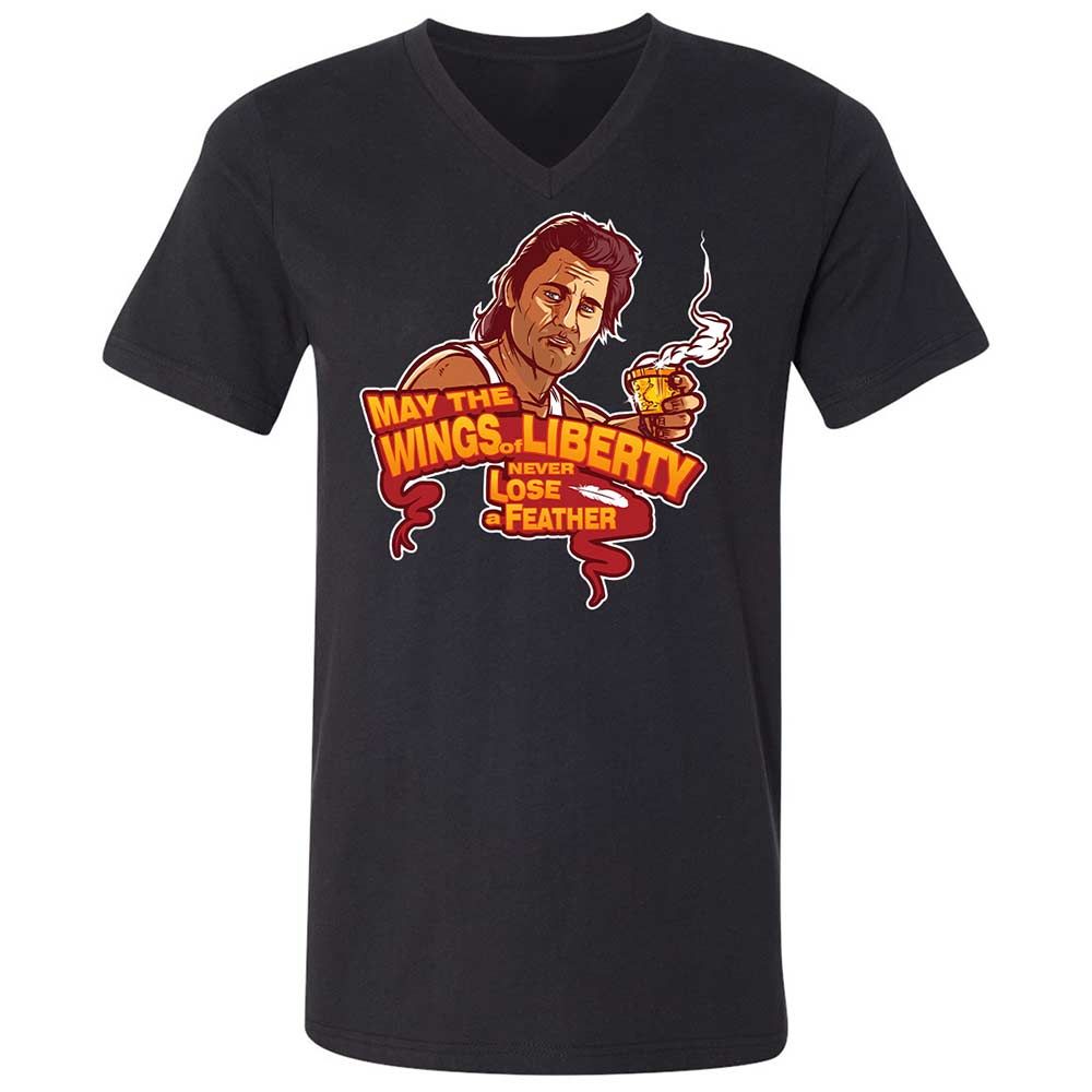 Unisex V-Neck T-Shirt - MK7QBGEW - Black - 1