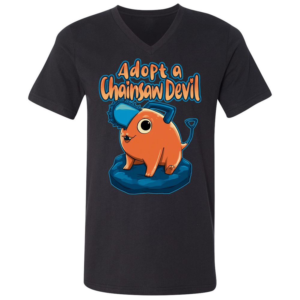 Unisex V-Neck T-Shirt - AHBB25RM - Black - 1