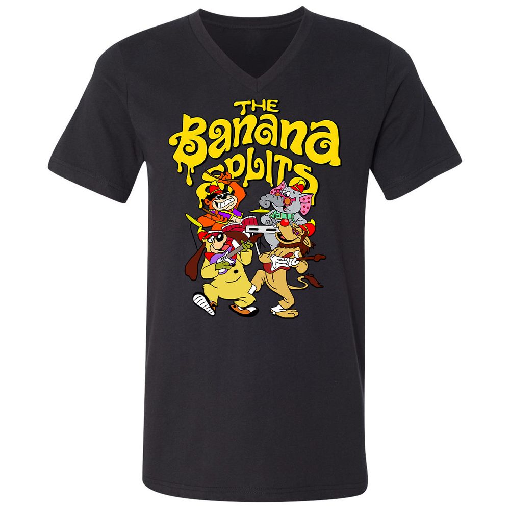 Unisex V-Neck T-Shirt - BZYHEZL2 - Black - 1