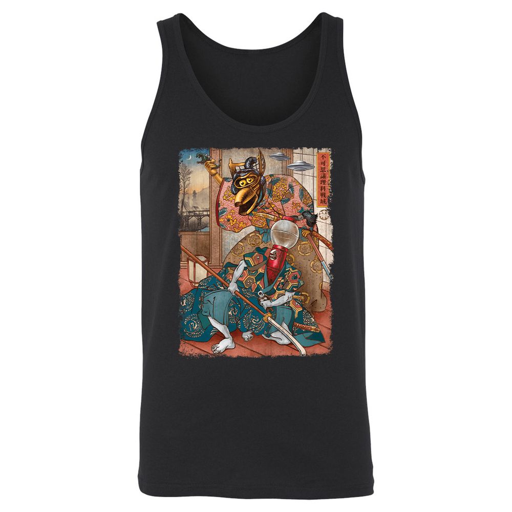Unisex Jersey Tank - 5RGZLETR - Black - 1