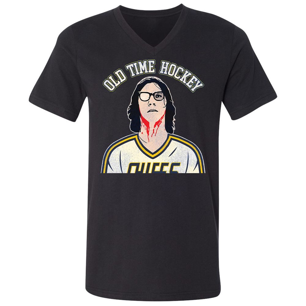 Unisex V-Neck T-Shirt - Y2W9GMUV - Black - 1