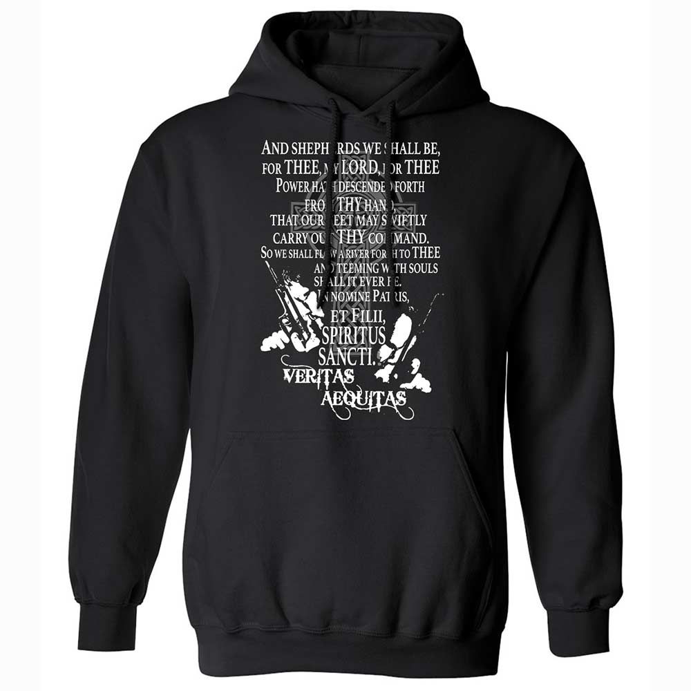 Classic Unisex Hoodie - 8GSEAMFZ - Black - 1