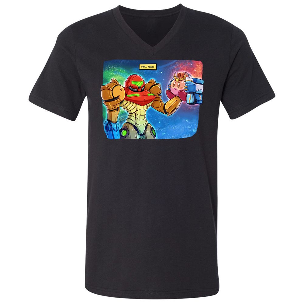 Unisex V-Neck T-Shirt - RAS6TL4V - Black - 1