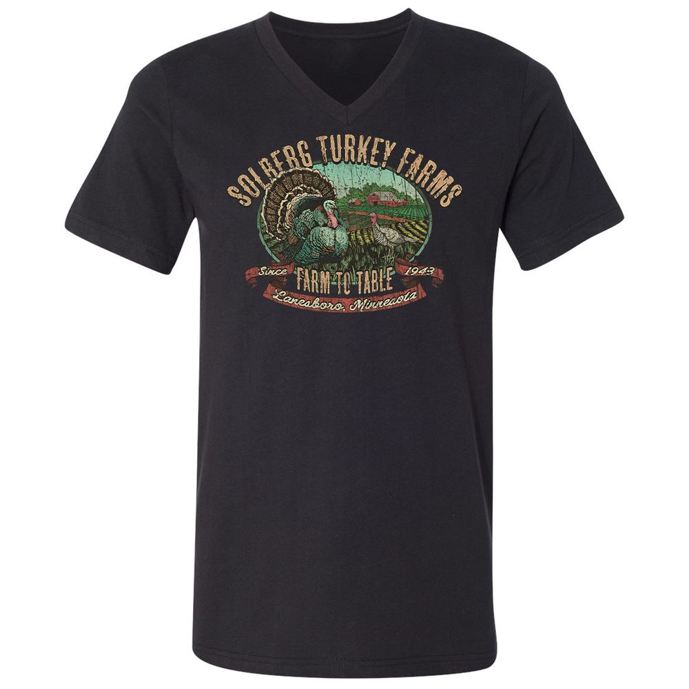 Vintage Turkey Farm Thanksgiving - Black - 1