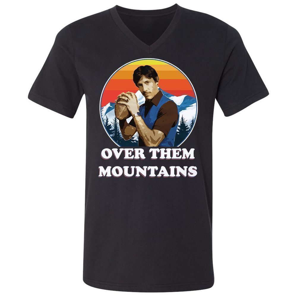 Unisex V-Neck T-Shirt - FXZF48R9 - Black - 1