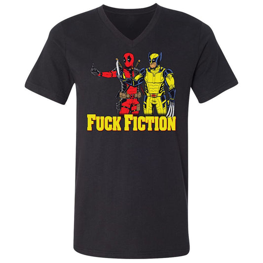 Unisex V-Neck T-Shirt - YHZ21554 - Black - 1