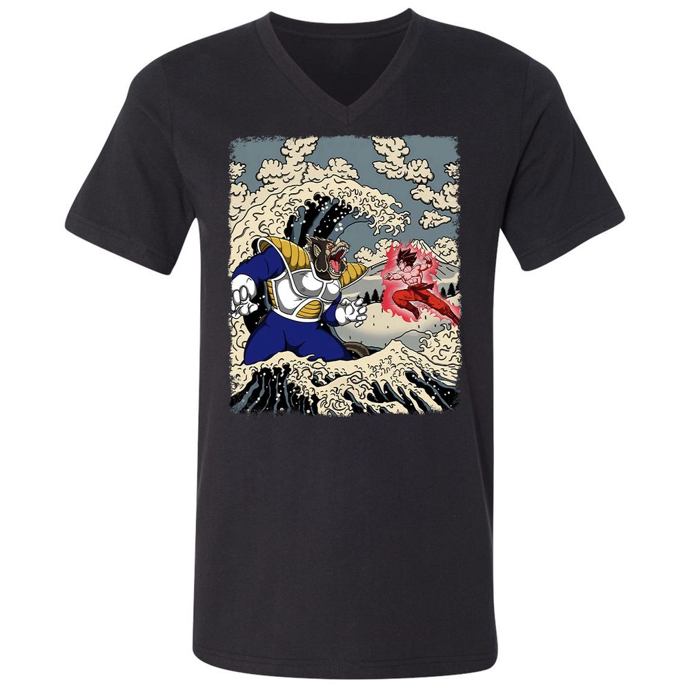 Unisex V-Neck T-Shirt - 9PRUS685 - Black - 1