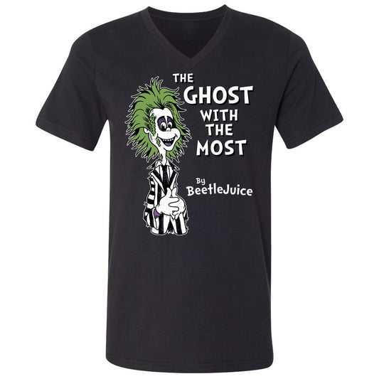 Unisex V-Neck T-Shirt - KJ3DHMXP - Black - 1