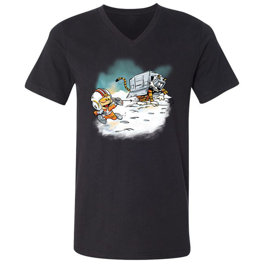 Unisex V-Neck T-Shirt - 8GXEC35N - Black - 1