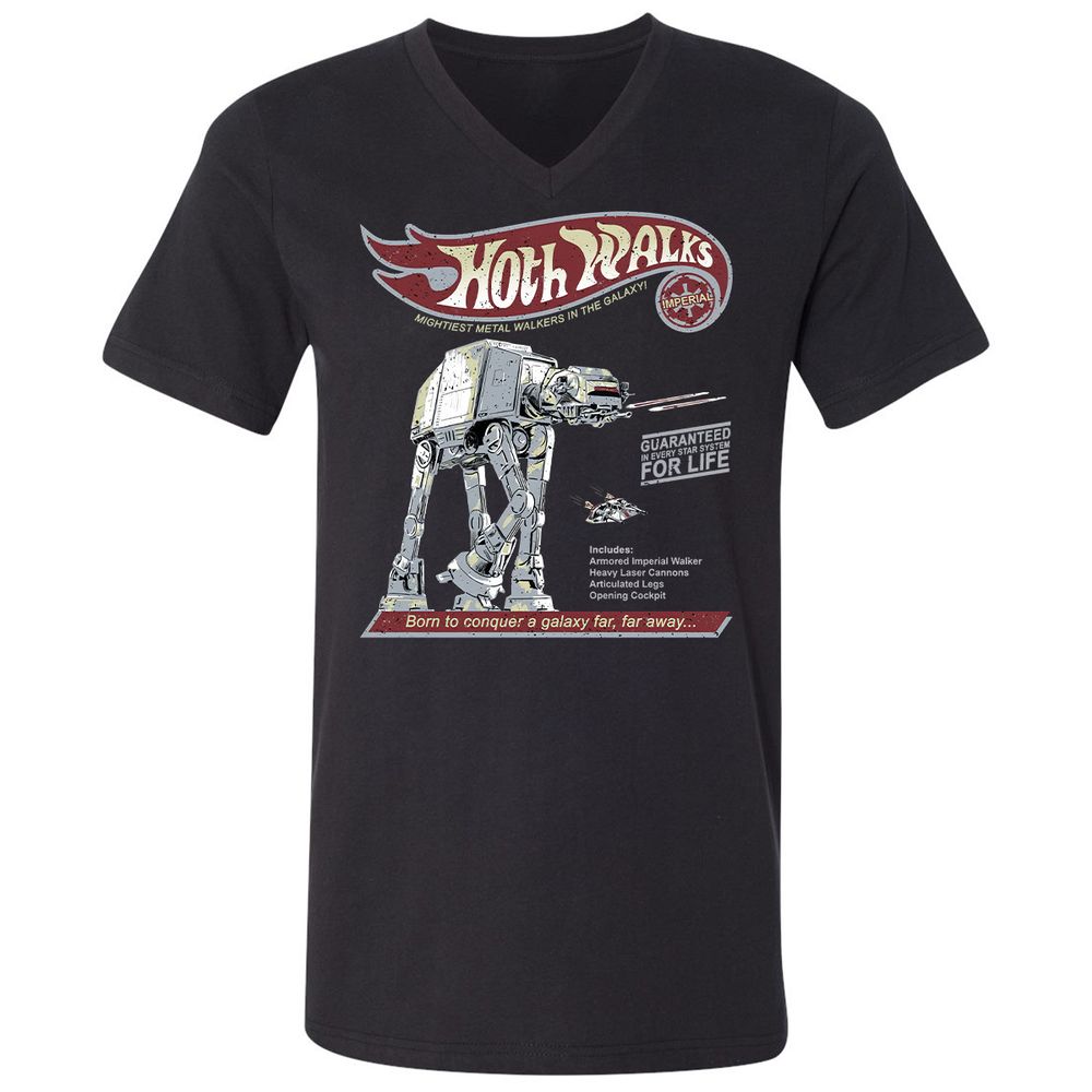 Unisex V-Neck T-Shirt - 6GH92EWL - Black - 1