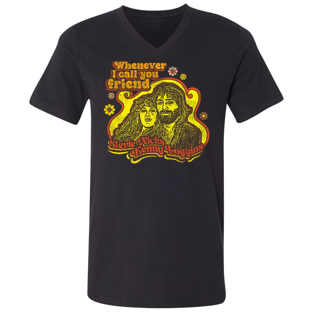 Unisex V-Neck T-Shirt - N75G6HJA - Black - 1