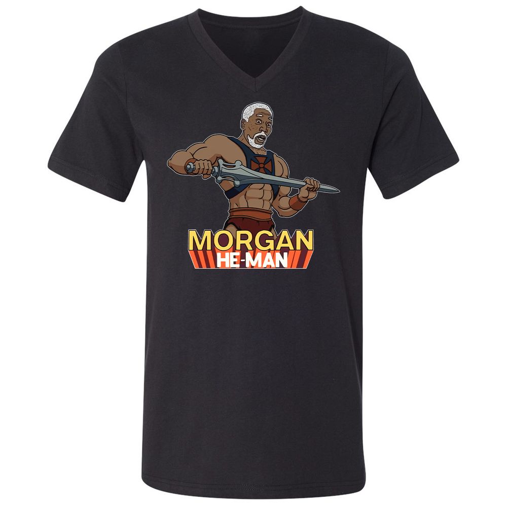 Unisex V-Neck T-Shirt - 3GSNSBZZ - Black - 1