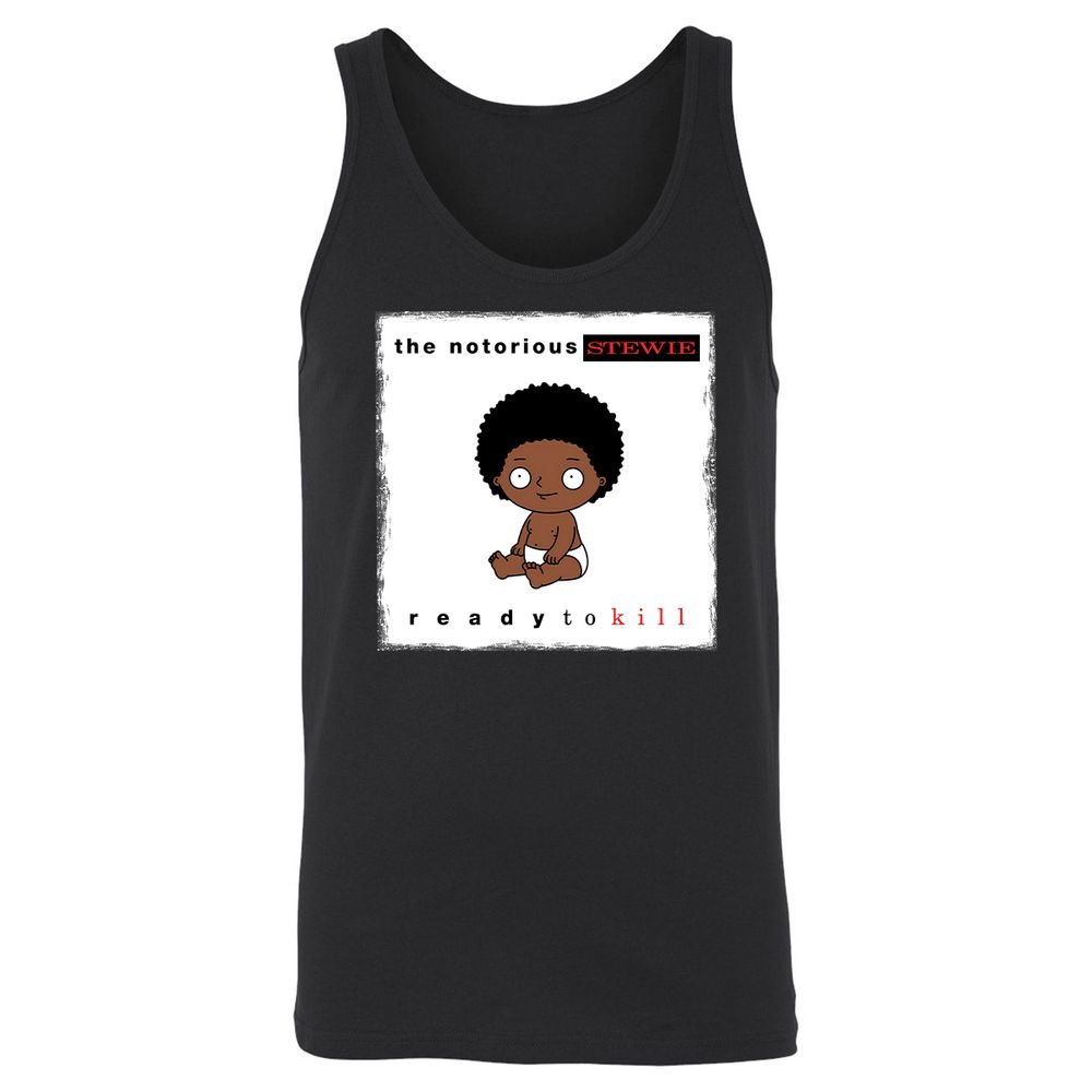 Unisex Jersey Tank - SZUU8R5H - Black - 1