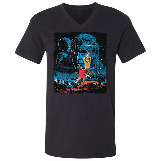 Unisex V-Neck T-Shirt - 95ZURGJC - Black - 1