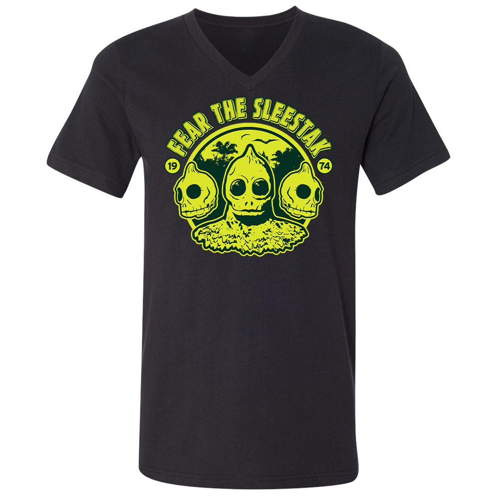 Unisex V-Neck T-Shirt - 43UXFTER - Black - 1