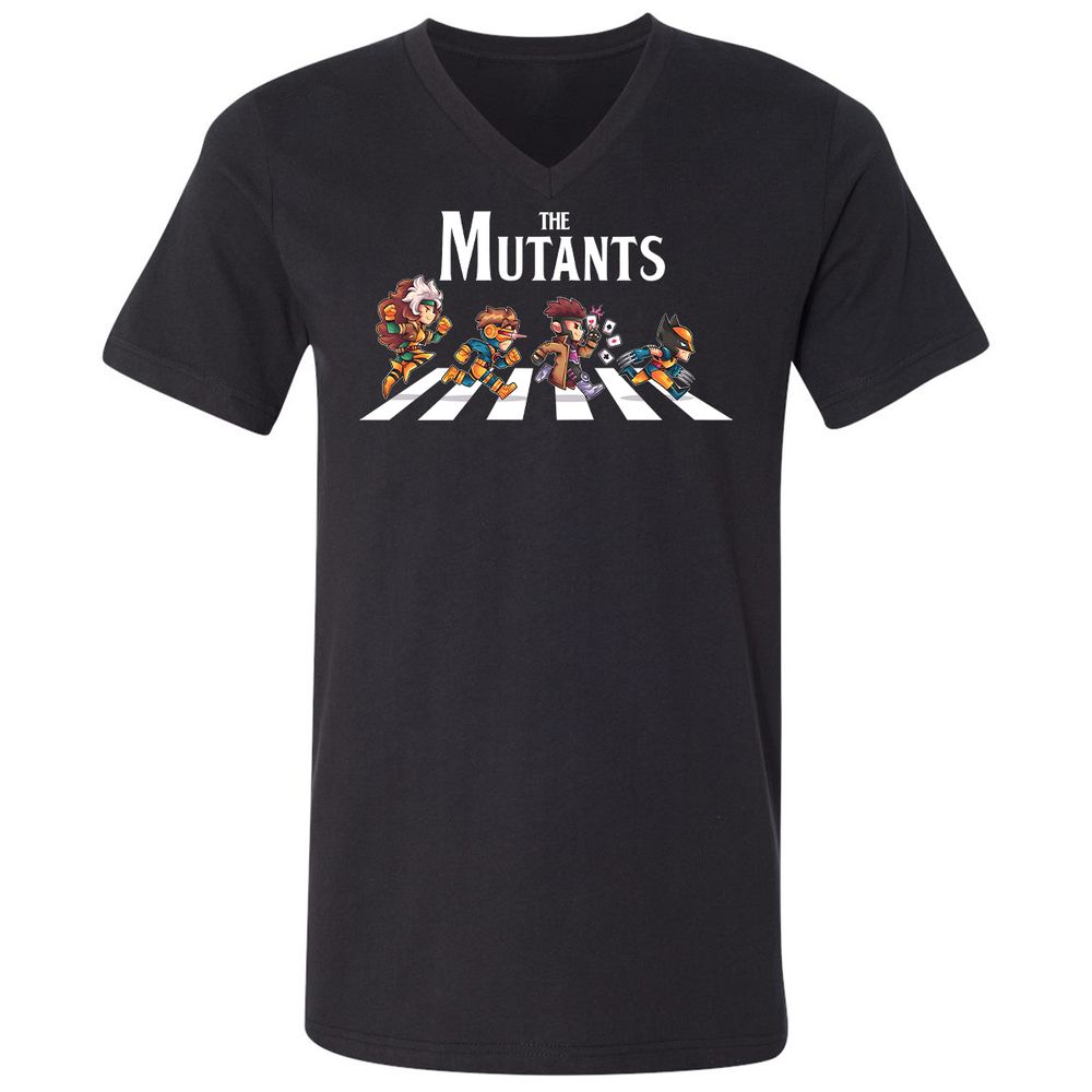 Unisex V-Neck T-Shirt - 3AGCB8Y6 - Black - 1