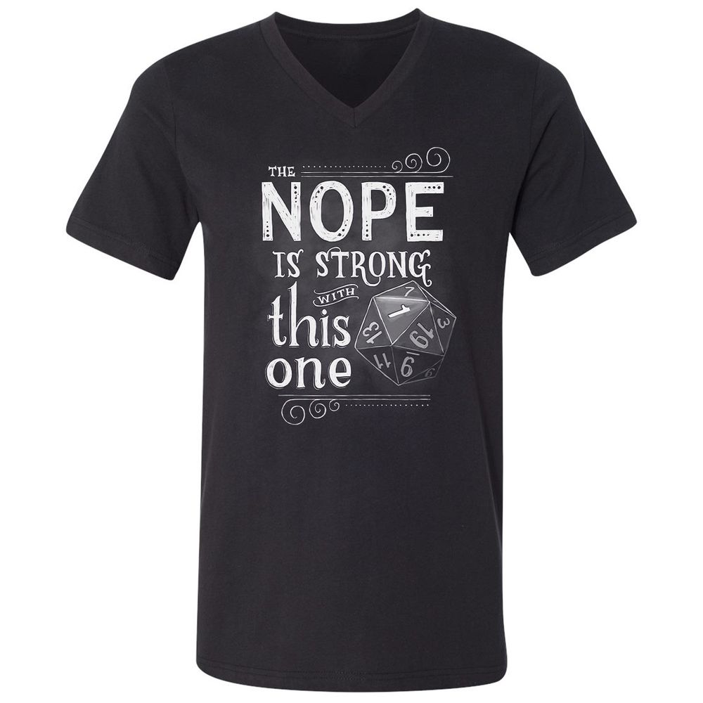 Unisex V-Neck T-Shirt - 28GQP5LC - Black - 1