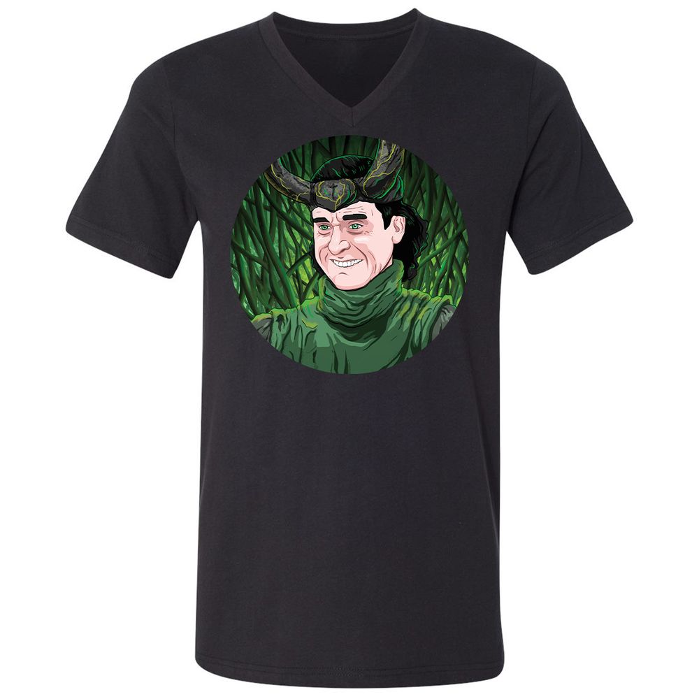 Unisex V-Neck T-Shirt - SSHEWGNP - Black - 1