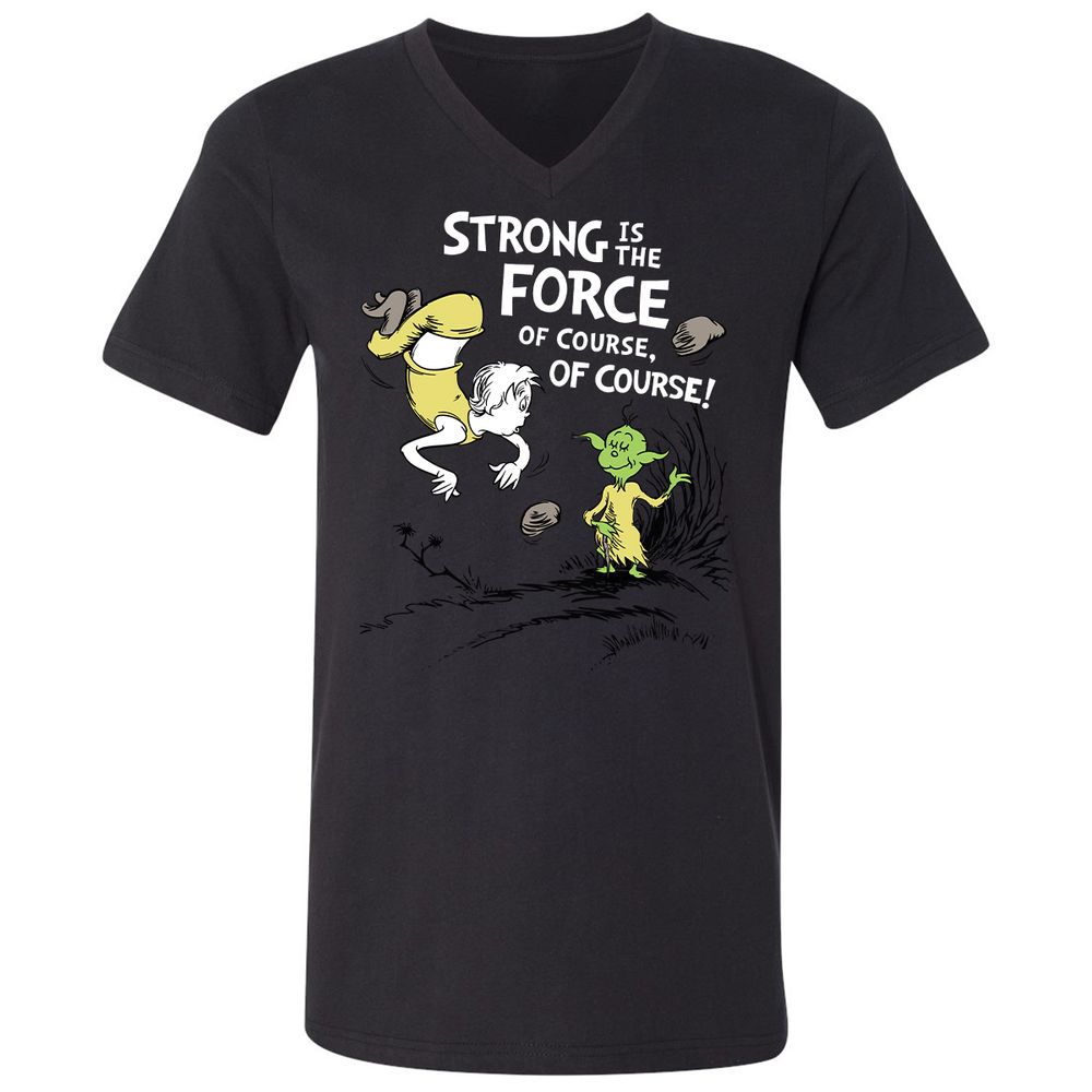 Unisex V-Neck T-Shirt - LK5N721B - Black - 1