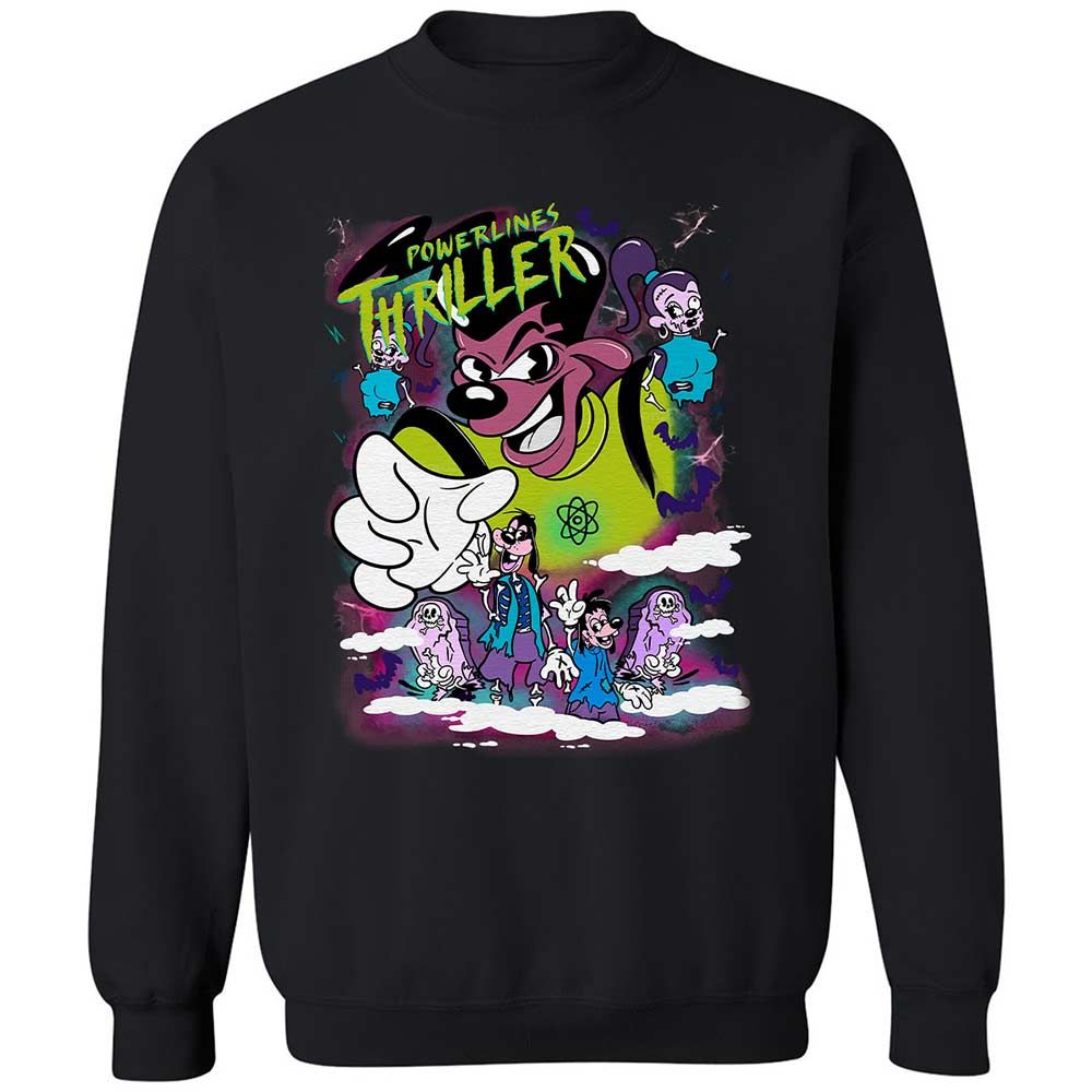 Vintage Pop Cartoon Horror Mashup - Black - 1