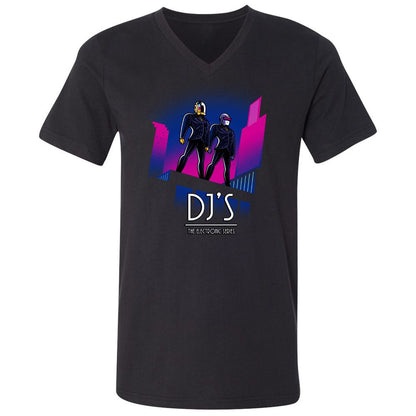Unisex V-Neck T-Shirt - 4XWQ2HG3 - Black - 1
