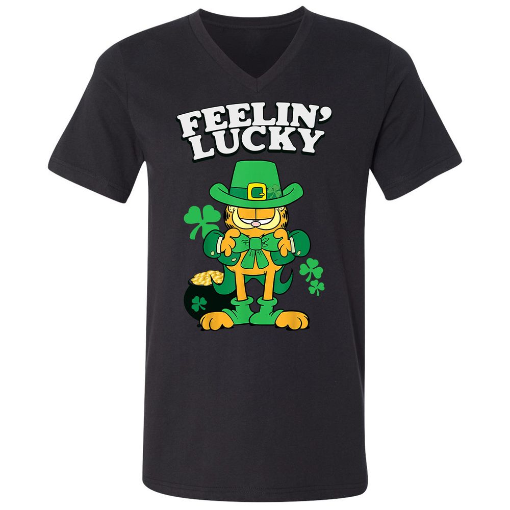 Unisex V-Neck T-Shirt - J1CLFBJ3 - Black - 1