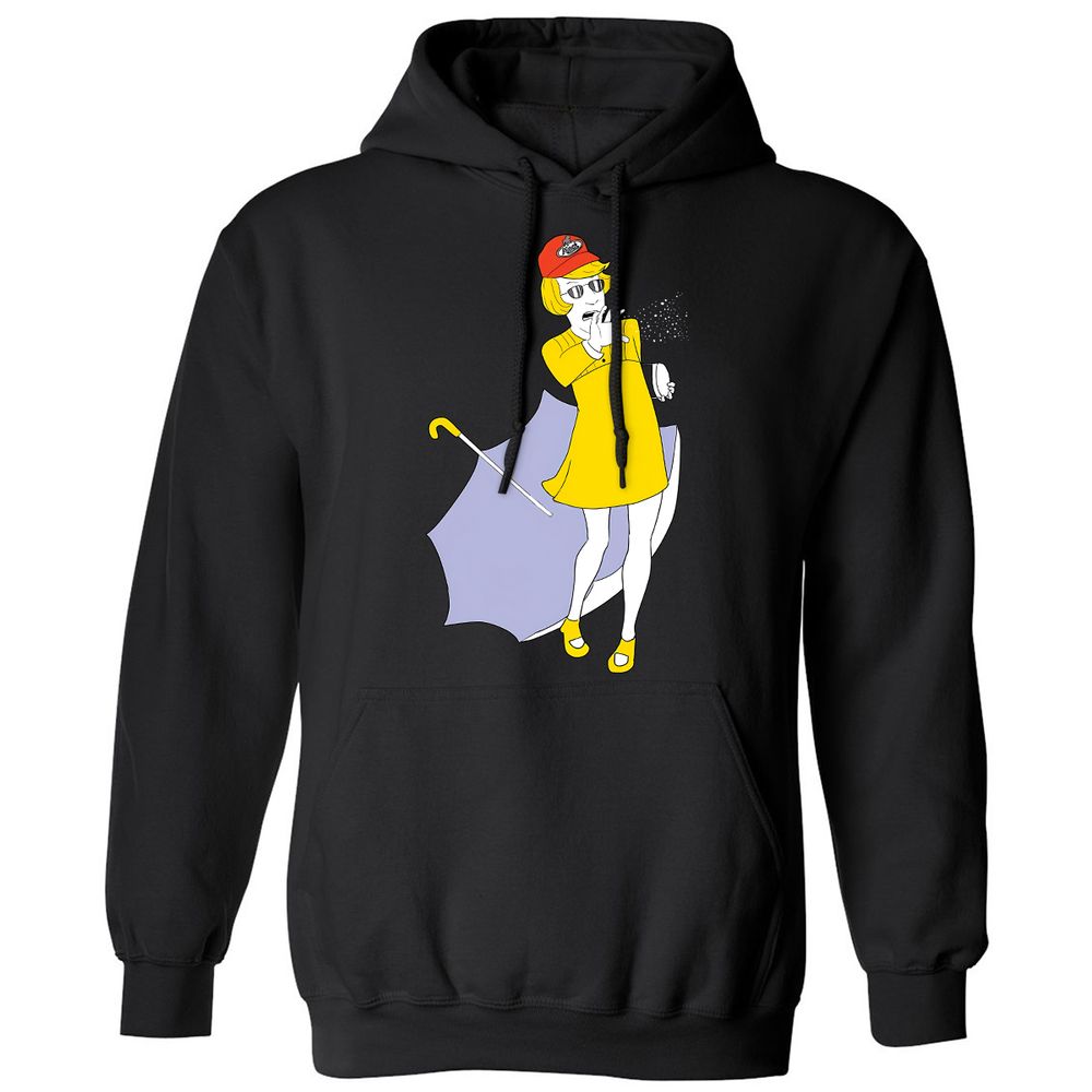 Classic Unisex Hoodie - E85Q4294 - Black - 1