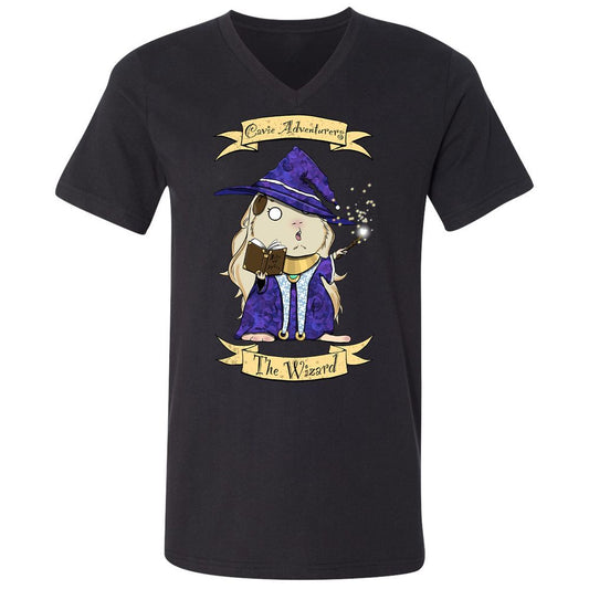 Unisex V-Neck T-Shirt - 37GC34YU - Black - 1