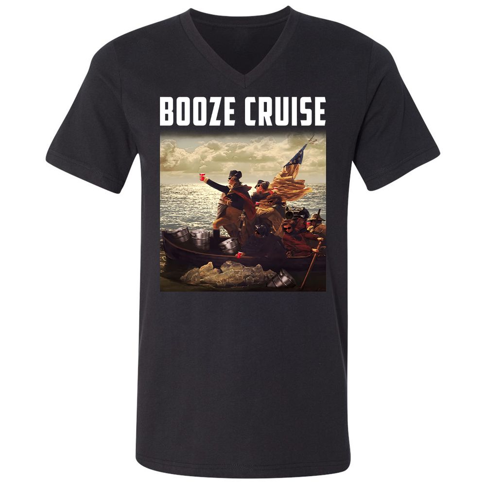 Unisex V-Neck T-Shirt - UNUFGRZX - Black - 1