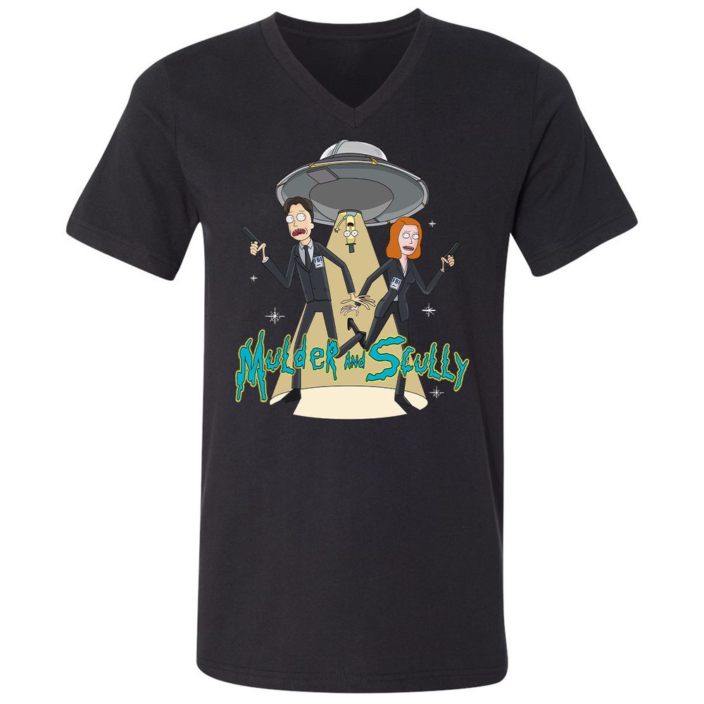 Unisex V-Neck T-Shirt - UBGAG5X2 - Black - 1