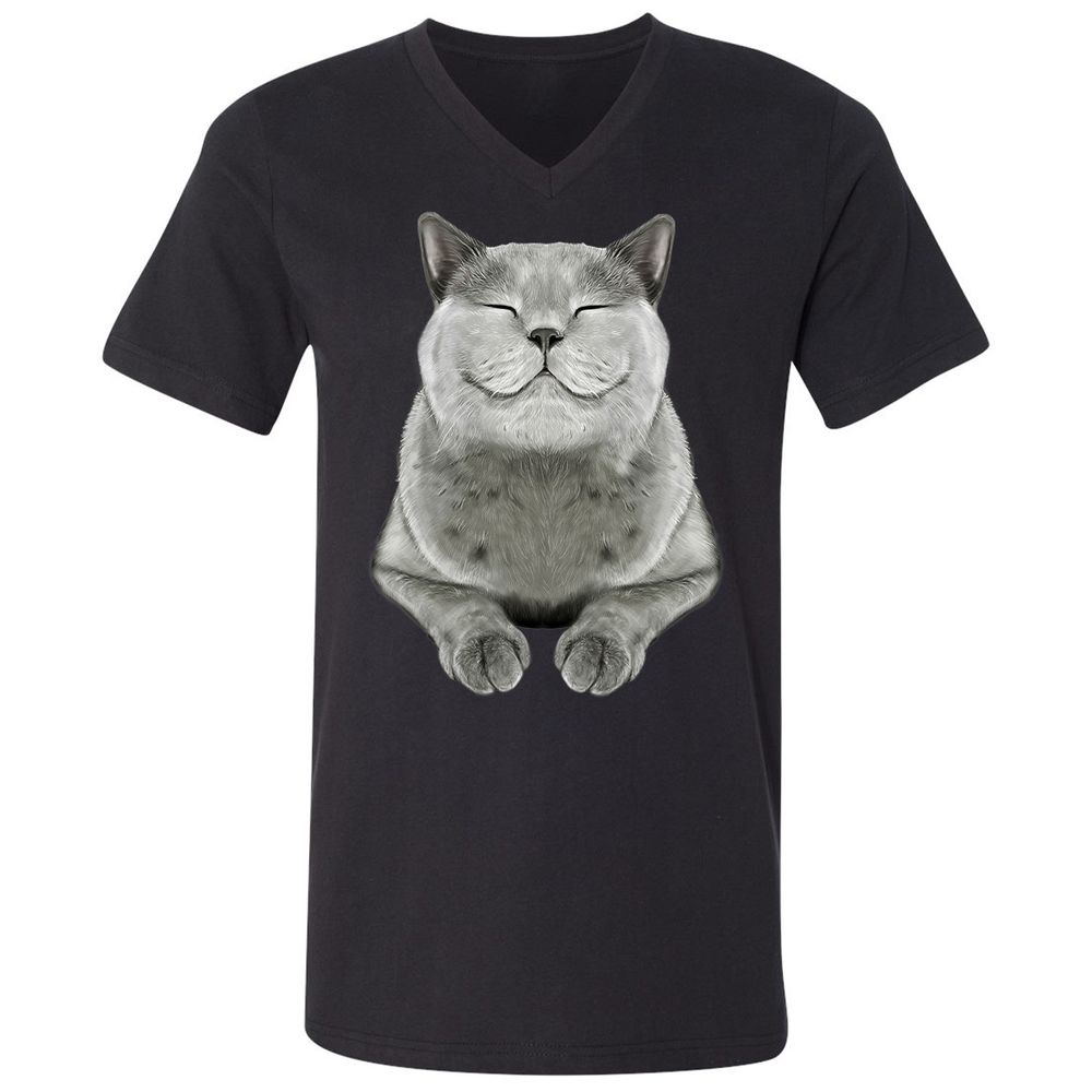 Unisex V-Neck T-Shirt - DRVCAR69 - Black - 1