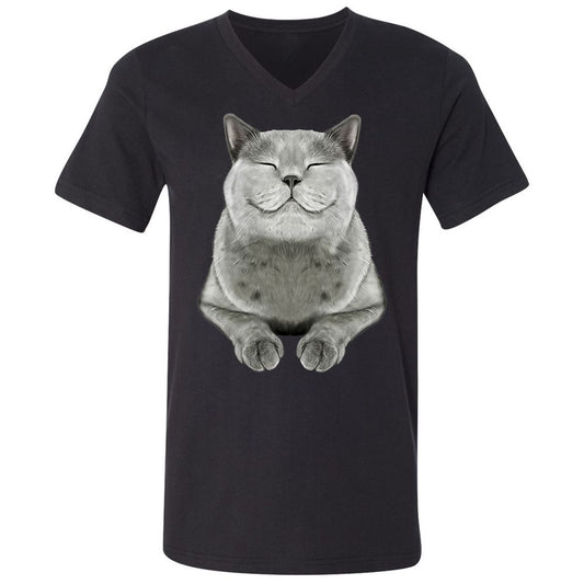 Unisex V-Neck T-Shirt - DRVCAR69 - Black - 1