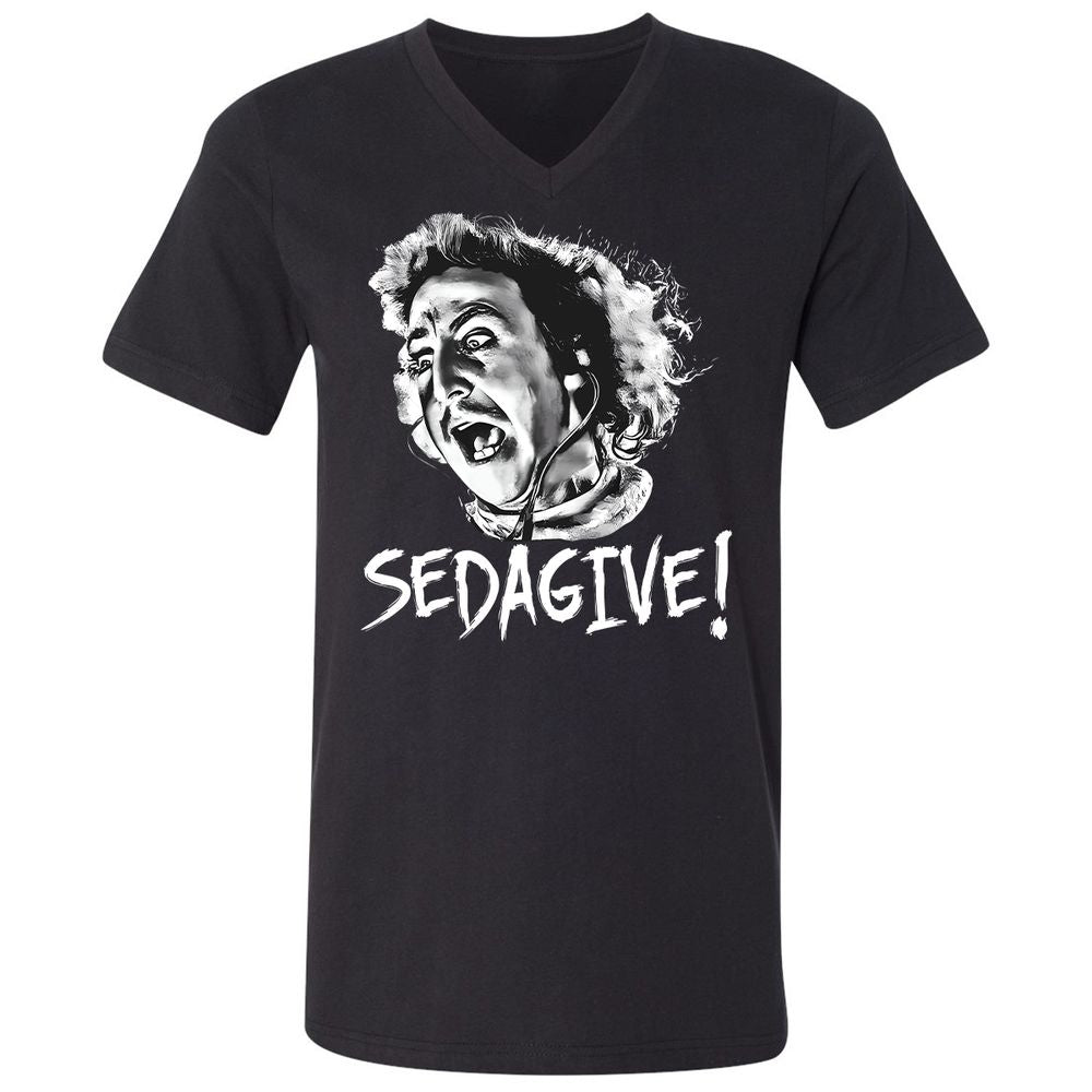 Unisex V-Neck T-Shirt - LF2UNZRP - Black - 1