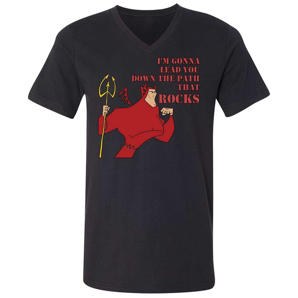 Unisex V-Neck T-Shirt - 7NCTY8E4 - Black - 1