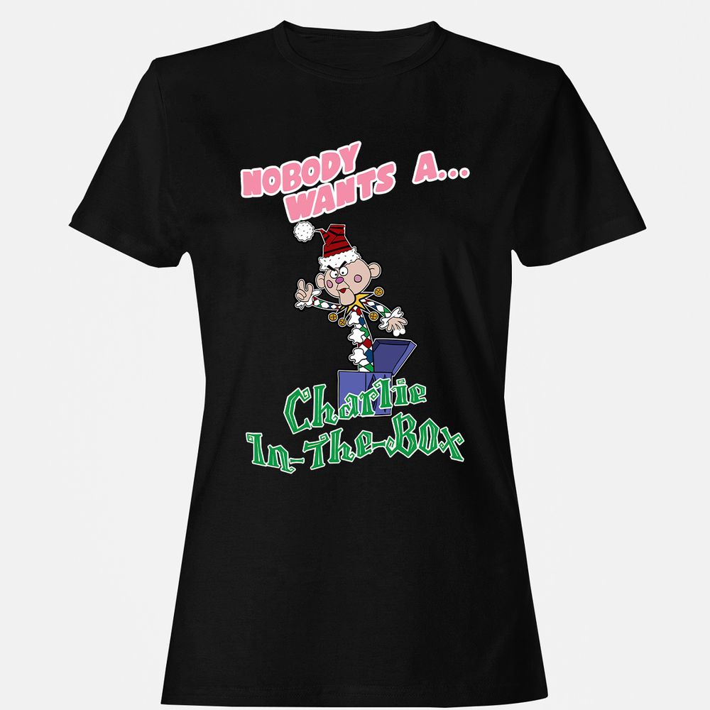 Women's T-Shirt - E3RUZCMG - Black - 1