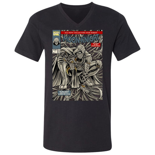 Unisex V-Neck T-Shirt - 6NP21XXF - Black - 1