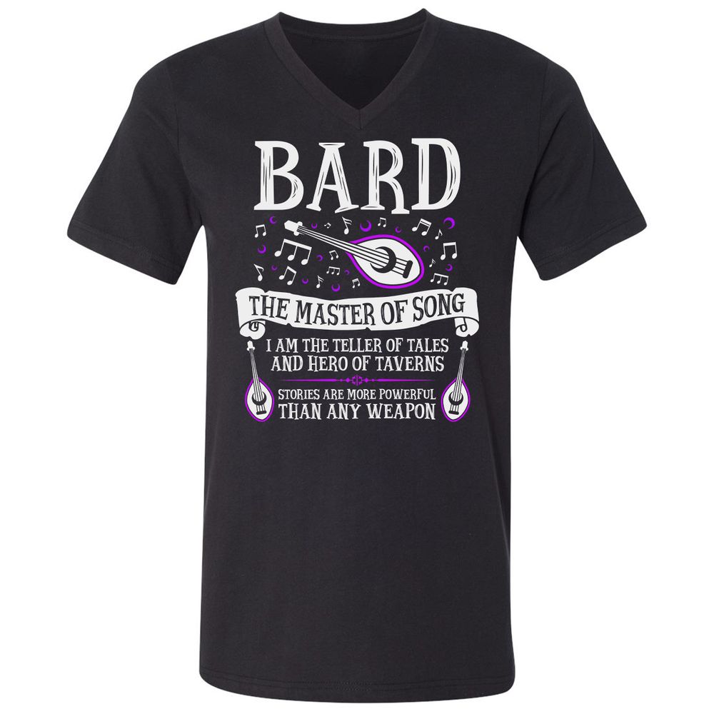 Unisex V-Neck T-Shirt - 5X16LLZN - Black - 1