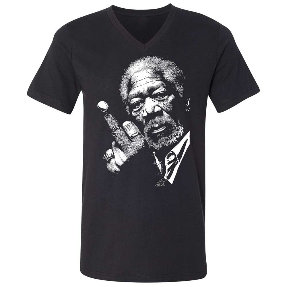 Morgan Freeman middle finger - Black - 1