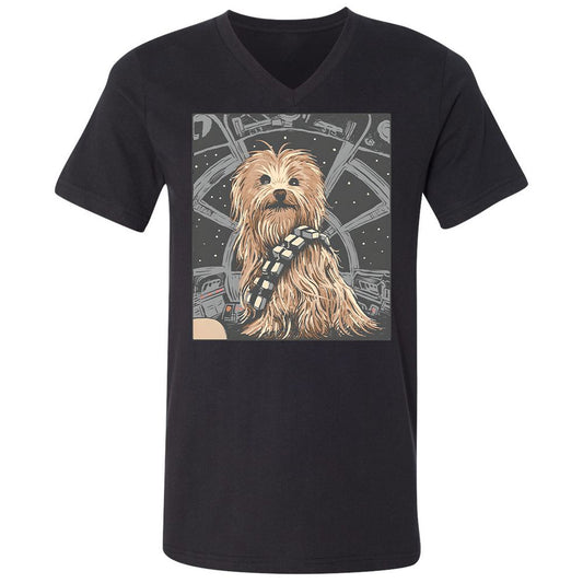 Unisex V-Neck T-Shirt - 5B4SERCY - Black - 1