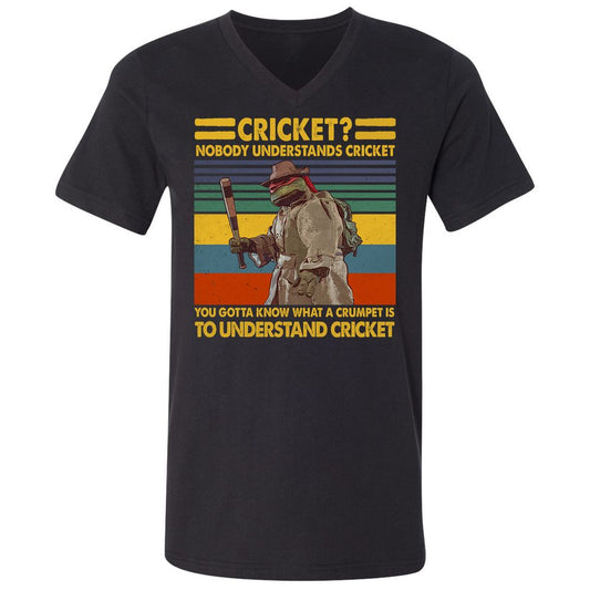 Unisex V-Neck T-Shirt - NVGAM4PP - Black - 1