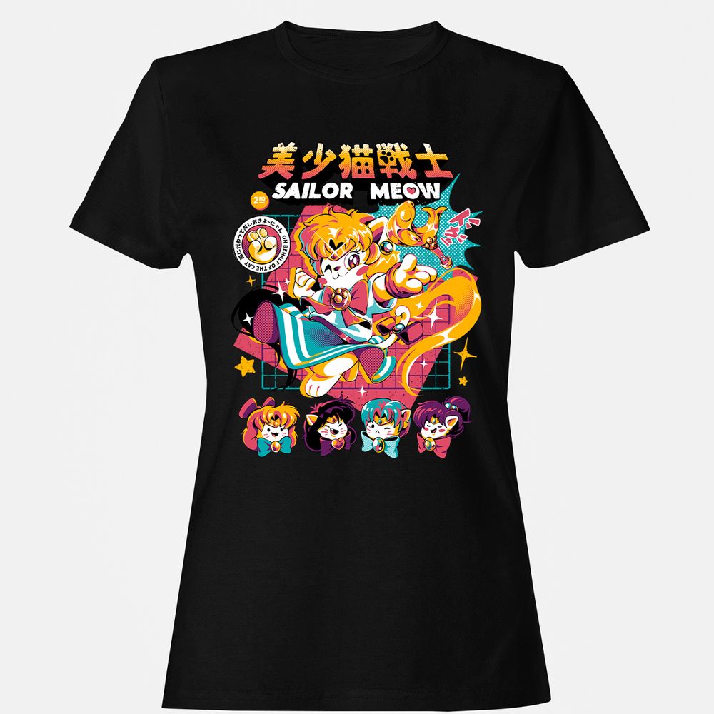 Women's T-Shirt - QTB7P63M - Black - 1
