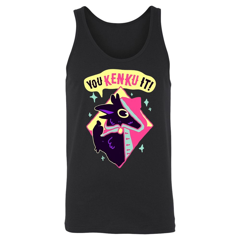 Unisex Jersey Tank - TLHKCDQC - Black - 1