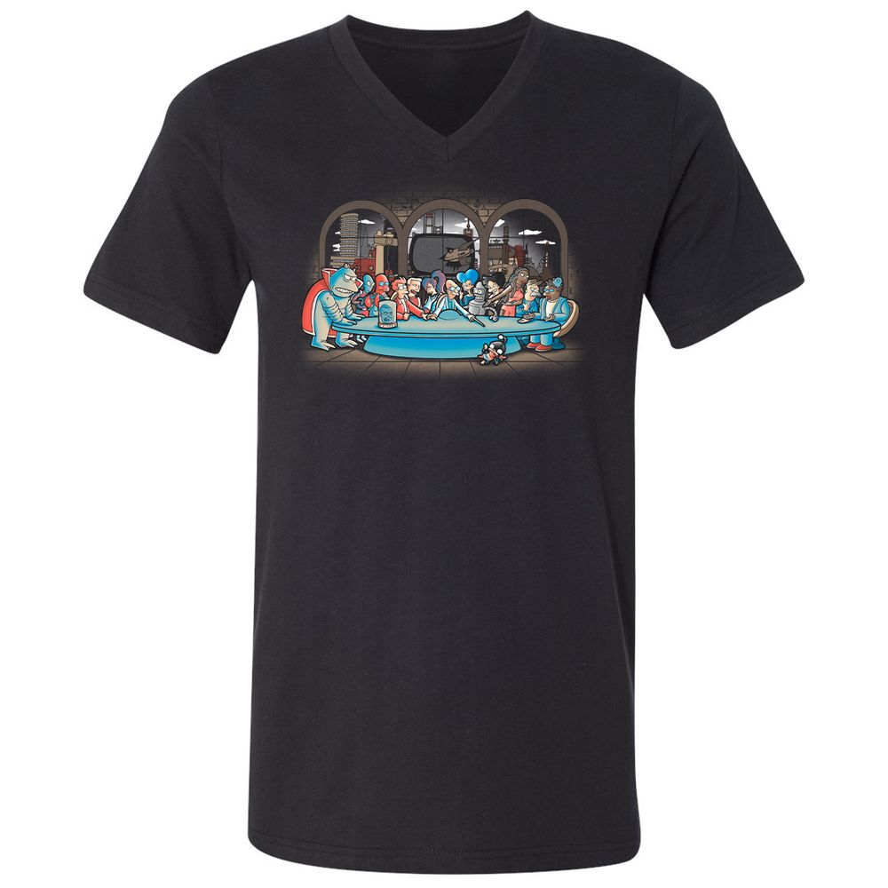 Unisex V-Neck T-Shirt - 3NU52LCA - Black - 1