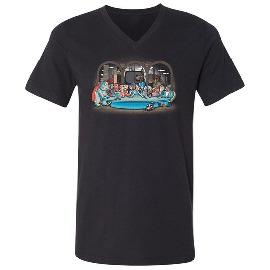 Unisex V-Neck T-Shirt - 3NU52LCA - Black - 1