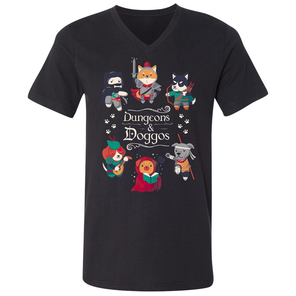 Unisex V-Neck T-Shirt - B15PUEVC - Black - 1