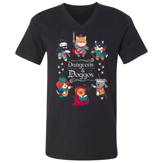 Unisex V-Neck T-Shirt - B15PUEVC - Black - 1