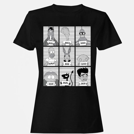 Women's T-Shirt - 84XJ9VLE - Black - 1